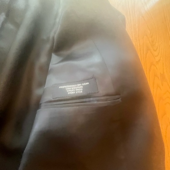 JOS A BANK Men’s Worsted Wool Formal Tuxedo Dinner Jacket Blazer Black Size 43R - Picture 8 of 9